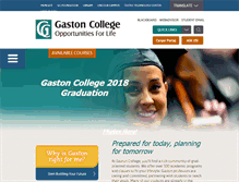 Tablet Screenshot of gaston.edu